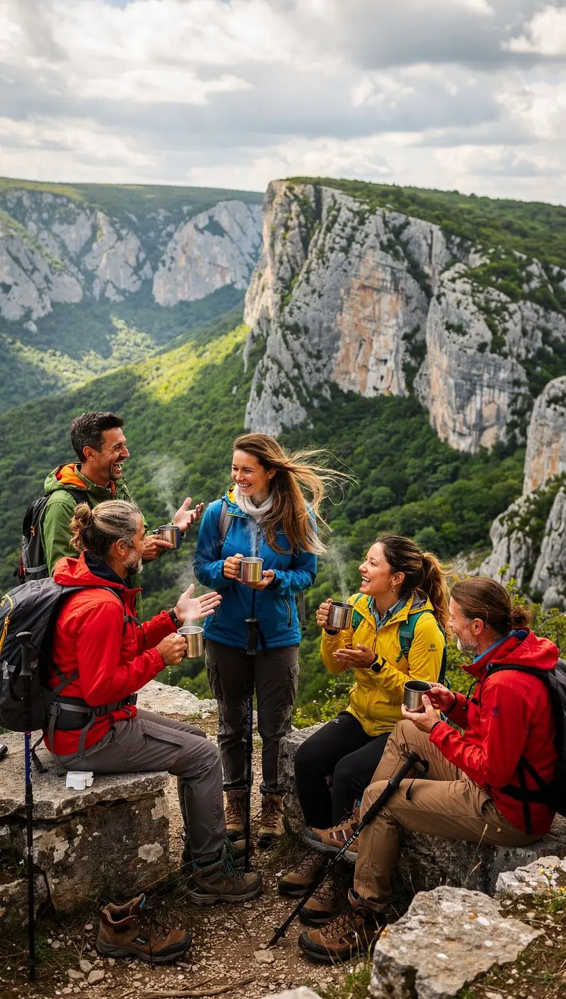 Šalica mirisnog biljnog čaja na drvenom stolu uz svježe cvijeće